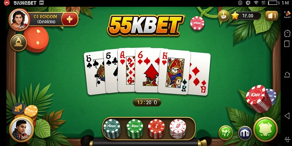 Tampilan gameplay seru di 55KBET dengan teman-teman.
