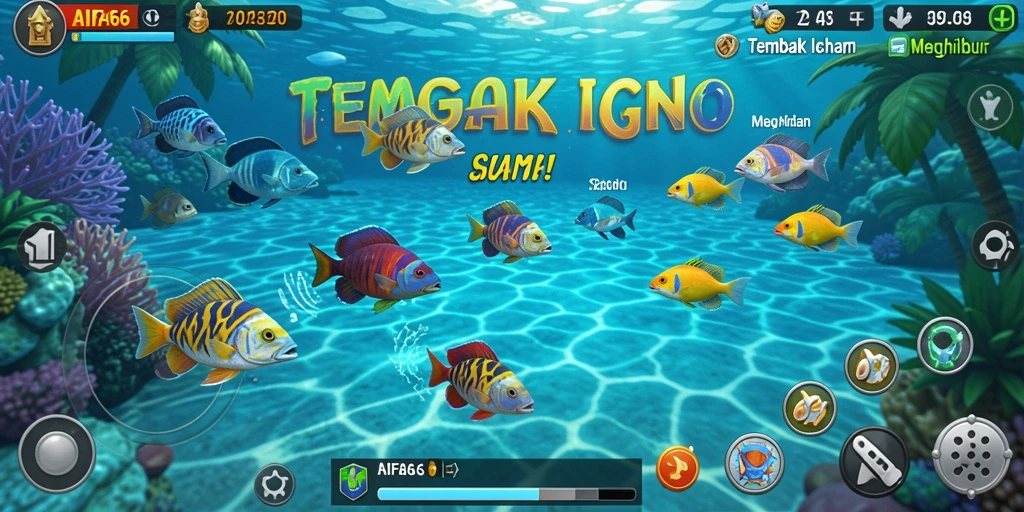 Tampilan AIFA66 dengan gameplay Tembak Ikan yang seru.