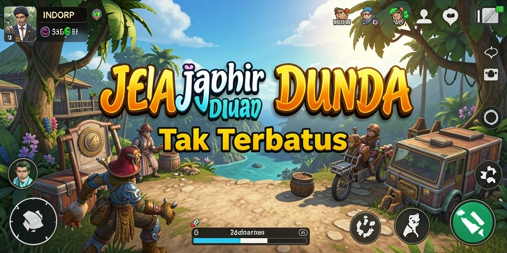 Tampilan gameplay menakjubkan dari dunia terbuka INDORP.