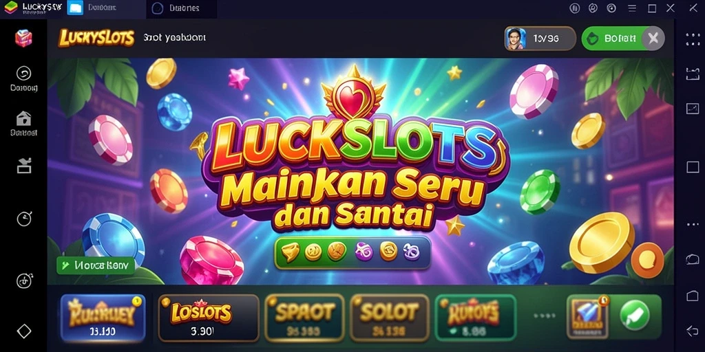Gameplay seru LUCKYSLOTS dengan berbagai pilihan mesin slot.