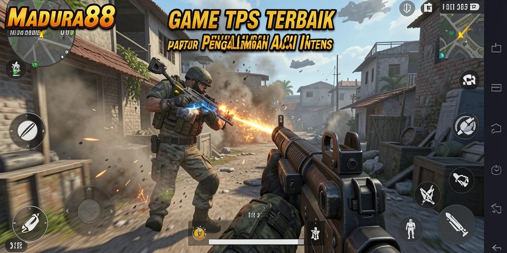 Screenshot gameplay MADURA88 yang menunjukkan aksi menegangkan di TPS.