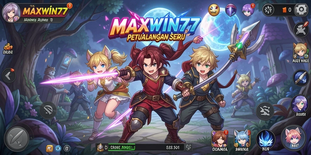 Gameplay seru dalam dunia anime yang penuh petualangan.