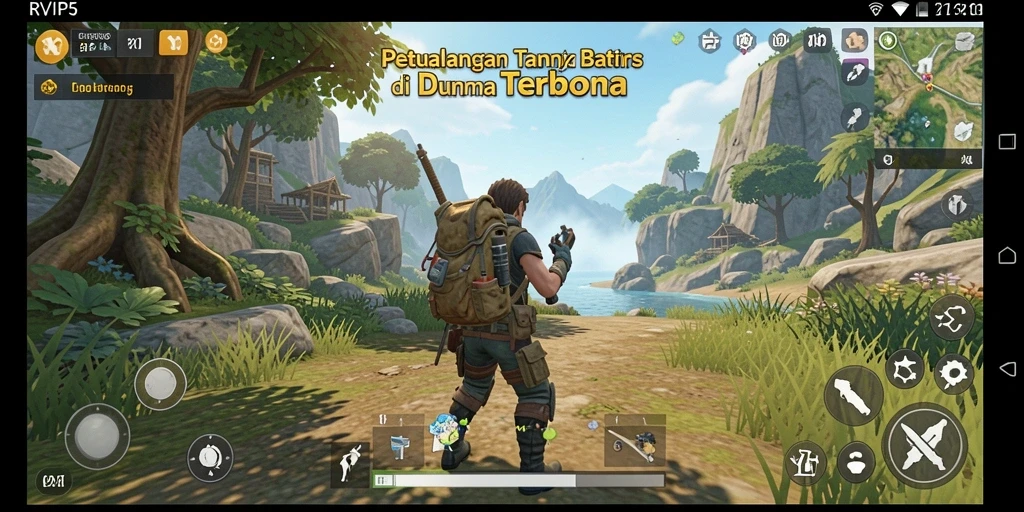 Tangkapan layar menampilkan aksi seru dalam gameplay Open World.